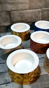 Decorative Cylinder Thick Vessel for Candles and other purposes