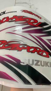 Bộ tem Suzuki Sport 110 màu xanh nhớt hàng nhập Thái Lan chất lượng cao dành trang trí riêng cho dòng xe này tem in lụa màu sắc cực đẹp và bềngiá bán cực tốt bán lẻ như bán sỉ Liên hệ gặp hải Ðịa chỉ