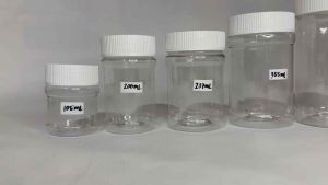 [50 PIECES PER SOLD] Peanut Jar white & Red Cap  Organiser By Drakes Packaging Supplies