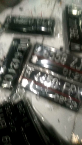 PLAT PUTIH MOTOR BAUT DALAM 1 PASANG DEPAN BELAKAN