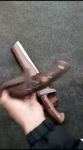 golok kebun baja per fulltang asli sonokeling
