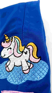 (COD) Unicorn Hijab \"Baby\" // Jilbab Instan Bordir Bayi Kerudung Tali Rempel Bergo Lucu Balita