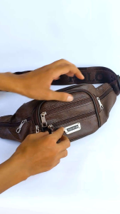 Polo Amstar Tas Selempang Tas Pinggang Pria 2in1 Polo Amstar Multifungsi Kulit Waistbag Stynlais Extra Kompartemen Ruang 8 Egardo Store