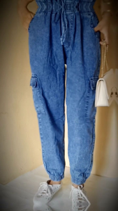 Celana Jogger Cargo Jeans Jumbo Highwaist BB 50-85Kg/Celana Jeans Cargo