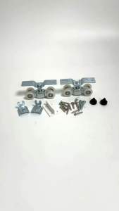 สี่ล้อรางแขวน 1นิ้ว (2ตัว) สำหรับ SUPPER P. ล้อรางแขวน ล้อรางเลื่อน ล้อ ลูกล้อ บานเลื่อน บานเลื่อนรางแขวน บานรางแขวน รางแขวน บานรางแขวน Aluware AW049