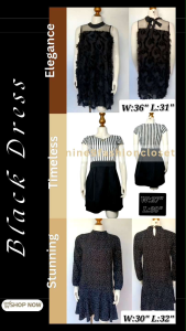 UKAY  Black Dress  for Women  Mini Midi Maxi