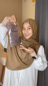 Bergo Pet Hamidah Jilbab sport & casual kerudung instan Size S M L & XL