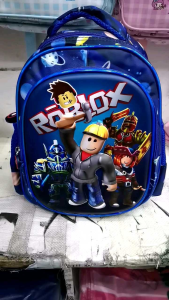 Roblox Hulk Cars Spiderman Dino School Backpack Bags for Boys Kids - 12 Inches Double Compartments