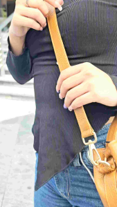 Costal Sadie Mini Genuine Leather Bucket Handbag with Detachable Adjustable Crossbody Bag Strap