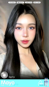 คอนแทคเลนส์ สายฝอ รุ่น Mayo มีสี เทา/ตาล Gray/Brown มีค่าสายตาปกติ (0.00)