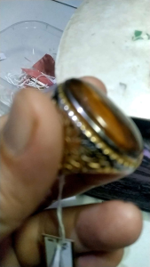 Batu Posil Motif Gambar Putri Natural Unik kode 4/52