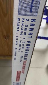 KAWAT NYAMUK 10 Meter Silver 1 gulung / 1 Rol Kawat Parabola Baja Super Aluminium STOK BANYAK READY