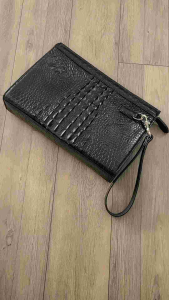 Túi cắp nách Clutch cầm tay da cá sấu