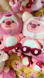 Móc Khoá Hoạt Hình Hải Ly Loopy Đội Mũ Cá Mũ Heo Mũ Gấu Dâu Siêu Dễ Thương Siêu Cute Phô Mai Que