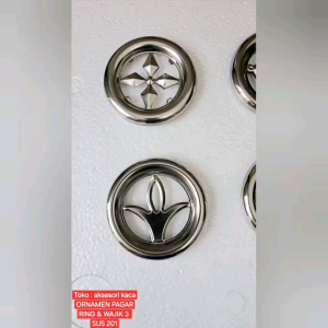 ORNAMEN PINTU 5 PCS PAGAR WAJIK 10 CM HIASAN PAGER STAINLESS STEEL