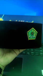 Songkok Peci Hitam bordir Kemenag bludru halus