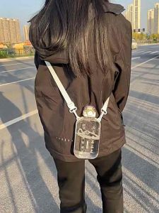 🇲🇾Ready Stock🇲🇾750ml Outdoor Fitness Sport Drinking Square Water Bottle Botol Air 方形水杯高颜值简约直饮水壶吨吨桶🍭Free 2D+3D Sticker🍭