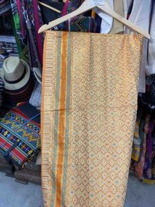 BATIK Fabric Sash | Songket Cloth Textile | Batik Metallic Gold | Filipiniana Fabric | Alampay