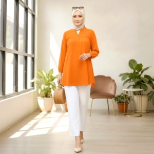Blouse wanita terbaru - katun polos adem lembut jumbo dan busui