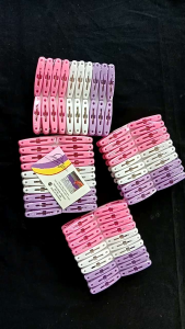 jepit baju jemuran isi 20pcs bahan plastik tebal