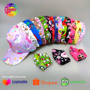 Topi Anak Motif Lucu Karakter Cewek Cowok