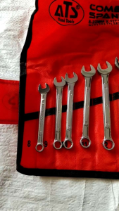 KUNCI RING PAS SET ATS ISI 11 (8-22 mm) BAHAN CHROME VANDIUM KUAT ANTI BENGKOK