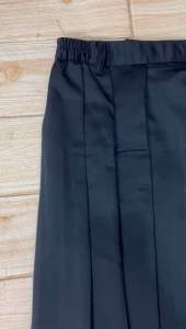 Rok hitam rempel keliling SD/MI bahan elemen licin ukuran lengkap