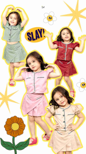 LILY SET - SETELAN ROK ANAK PEREMPUAN Usia 1-10th