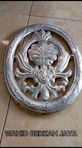 ornamen pagar besi ring bunga 40x50 dua muka  hiasan pagar besi