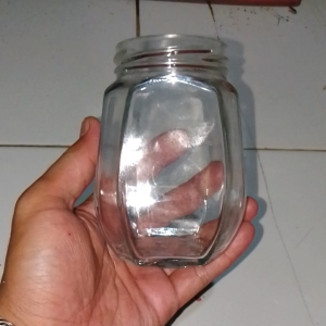 JAR KACA BEKAS MADU 380ML TOPLES ALSYFA UK 250 & 500 GR