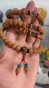 Vòng tay kim cang bồ đề bình an tây tạng may mắn 108 hạt đeo cổ hoặc quấn tay