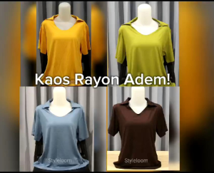 Atasan Rayon Berkerah All Size