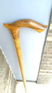 Tongkat jalan kayu kelor Jawa model cula spesial C295