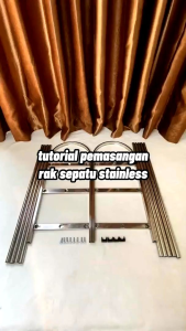 Rak Sepatu Stainless Susun 5 / 4 / 3 Kokoh & Anti Karat