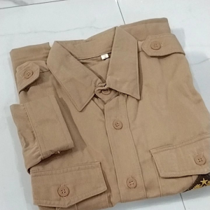 BAJU KEMEJA PRAMUKA LAKI LAKI TERLARIS LENGAN PANJANG TWIST LICIN