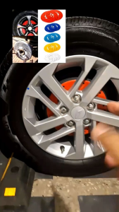 Cover Tromol Mobil Universal Isi 2pcs Tutup Rem Variasi Bahan Aluminium Chrome Plating 25cm MSV