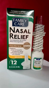 Family Care Nasal Relief with Menthol 15ml