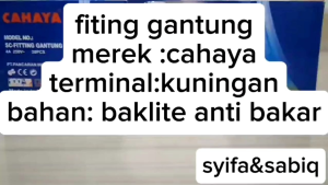 FITING GANTUNG LISTRIK / FITING BOHLAM CAHAYA 401