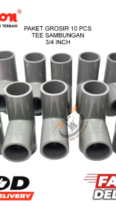 (10 PCS) PRALON TEE 3/4" AW/TEE 3/4"/CABANG 3/SAMBUNGANG PIPA CABANG 3/FITTING PIPA MEREK PRALON AW.