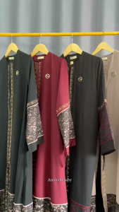 Bintang Exclusive Gamis Abaya Manik Swarovski Simple Elegant Kekinian Edisi Zannah Dress