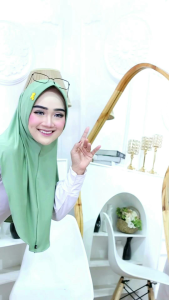 hijab terbaru abellia instan hijab bergo material jersey