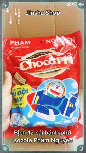 [ ĂN LÀ GHIỀN - GIÁ DÙNG THỬ] Combo 02 Bịch (mỗi bịch 12 cái ) Bánh Chocopie Phạm Nguyên Asoco truyền thống xuất khẩu Thái Lan (Date mới: 12 tháng) có lựa chọn số lượng khi thanh toán.