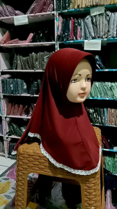 Jilbab Pet Renda Bawah Jilbab Anak Perempuan Usia 0-3