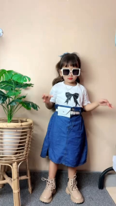 ROK JEANS ANAK YURA PANJANG 7/8 USIA 2-8TAHUN