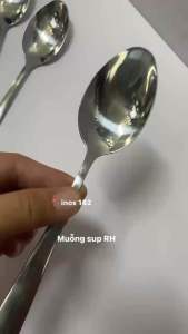 🅾️ Thìa / muỗng RH làm từ inox dày cao cấp sáng bóng đuôi tròn trơn chuyên dùng cho nhà hàng gia đình.