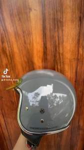 PET HELM BOGO MODEL PENDEK TRANSPARAN SLIM JAPAN VINTAGE RETRO TERBARU