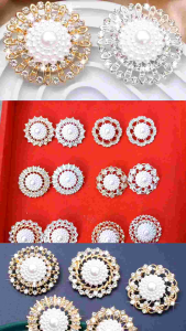 Bross Bunga Cantik Mutiara Grosir Murah Ecer Free Gift Bonus untuk Arisan Pengajian COD