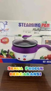 Panci Listrik Wajan Listrik Multifungsi Goreng Rebus Kukus Elektrik Steamer 8518