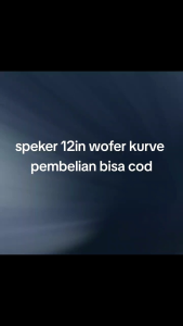 Speaker 12inch CURVE 30H120SRW38B WOFER