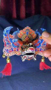 MINIATUR BARONGAN reog mainan DEVIL MERAH JAMANG SINGO AMERTHO